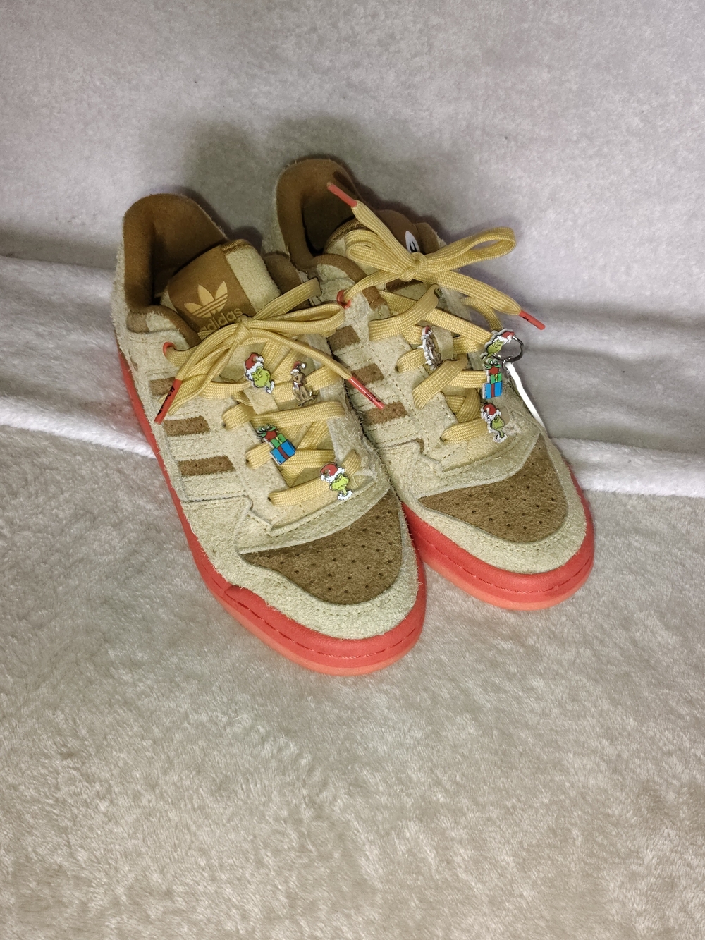adidas The Grinch Collab with Character Lace Charms.